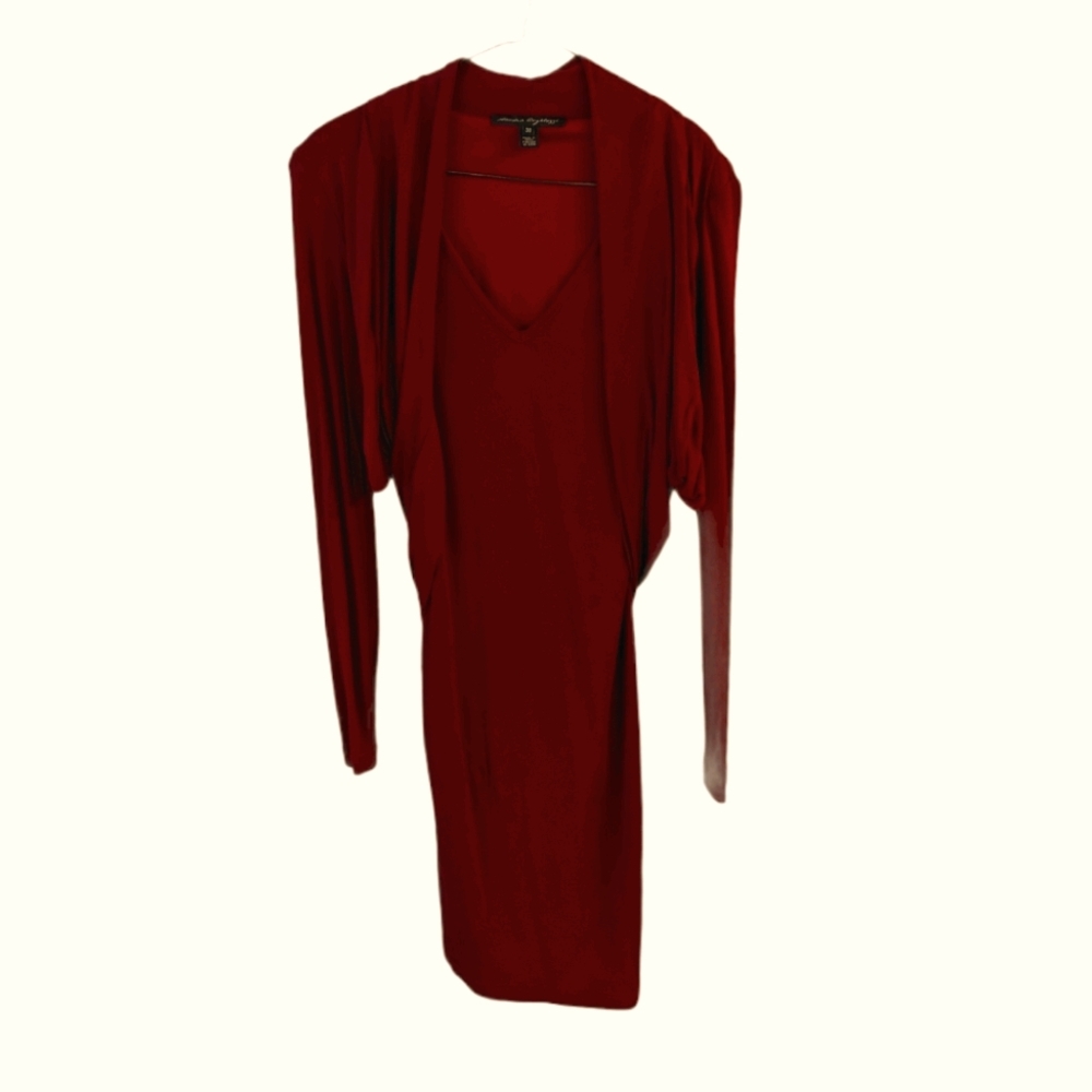Burgindy Sandra Angelozzi Dress